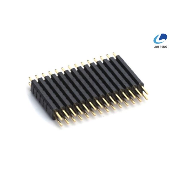 Gold Plating Dual Row Pin Header 2 To 40 Pins Versatile Connector Suitable for Multiple Electronic Applications