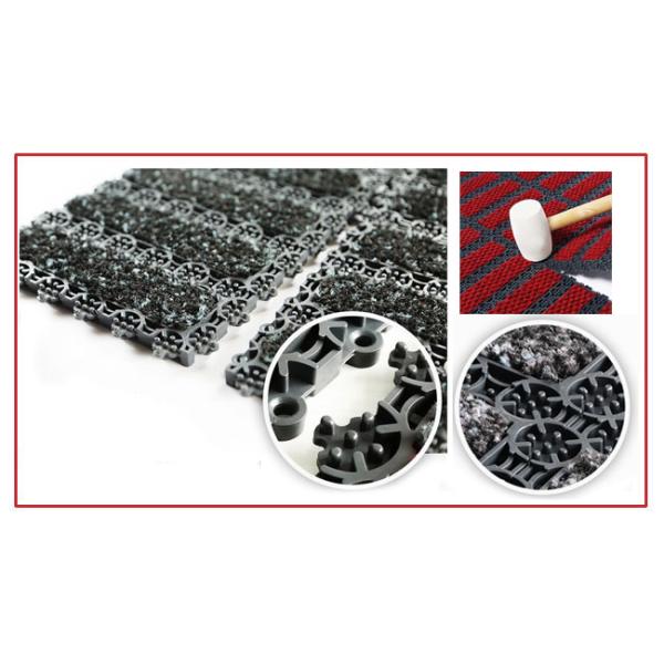 Половой коврик входа циновок 11mm Pvc офиса безшовный блокируя модульный