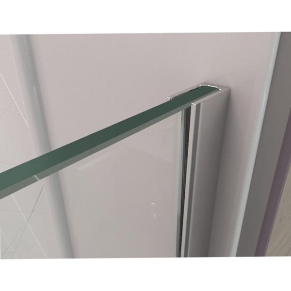 U Channel Walk In Glass Душевая комната Фиксированная стеклянная панель без рамы