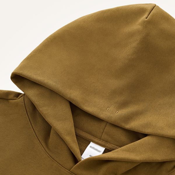 Boxy Cropped Hoodie, 380G Loose Fit Men’s Long Sleeve Hooded Sweatshirt with Pockets | OEM & ODM Supported, Custom Logo, Fabric & Color Available