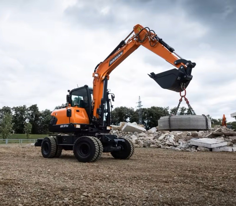 Максимальная высота сброса 4065 мм Использованный экскаватор Doosan с длиной руки 2,9 метра