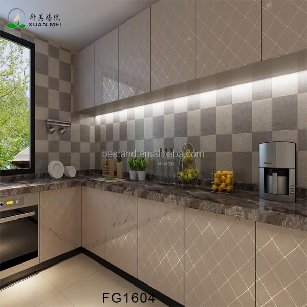 Self Adhesive Glass Door Covering Film PVC Film for Kitchen Cabinet Door