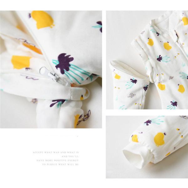 Unisex Muslin Baby Pajamas Cotton Fabric Plain Dyed Newborn Baby Outfits ODM / OEM