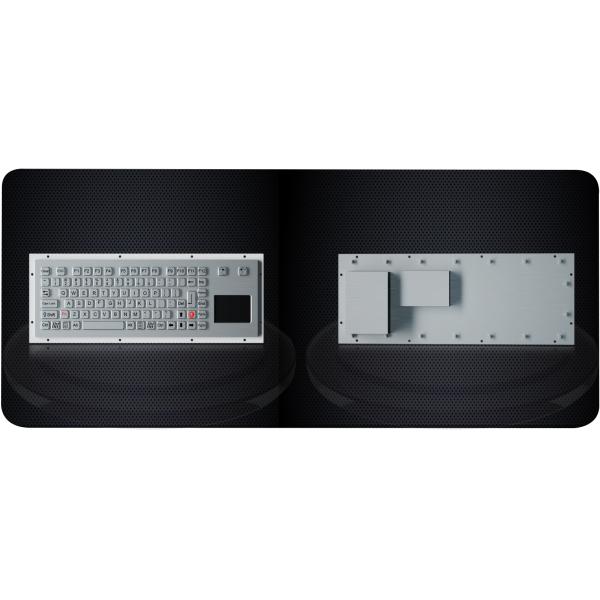 89 клавиш USB клавиатура с обратным освещением IP65 Динамическая водонепроницаемая с прочной сенсорной панелью