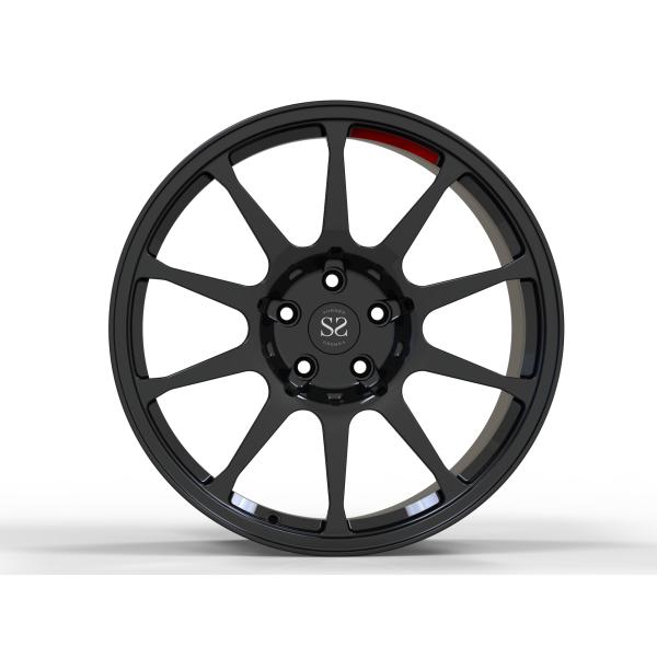 Чернота лоска Audi R8 2 части красной спицы выковала дюймы колес алюминиевые 18-22