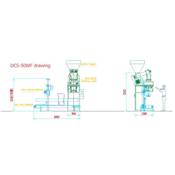 машина упаковки порошка Carob 180bags/Hour 1500KG