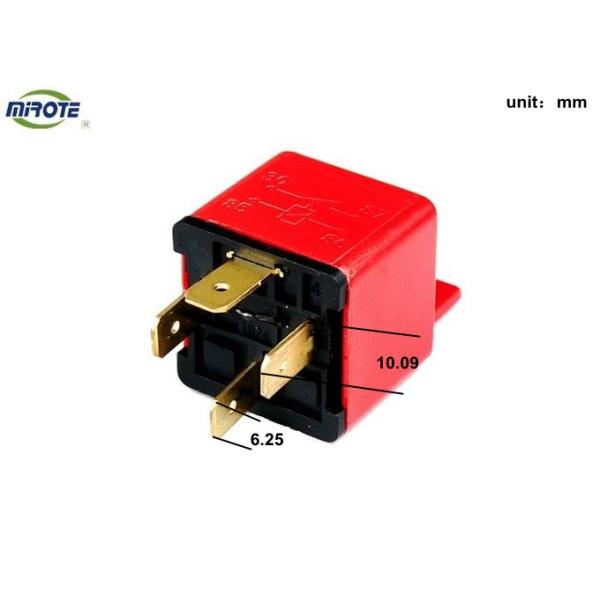 Red Cover 40 Amp Relay 4 Pin HELLA Mini Auto Relay With Bracket For Car Headlight 24v relay automotive