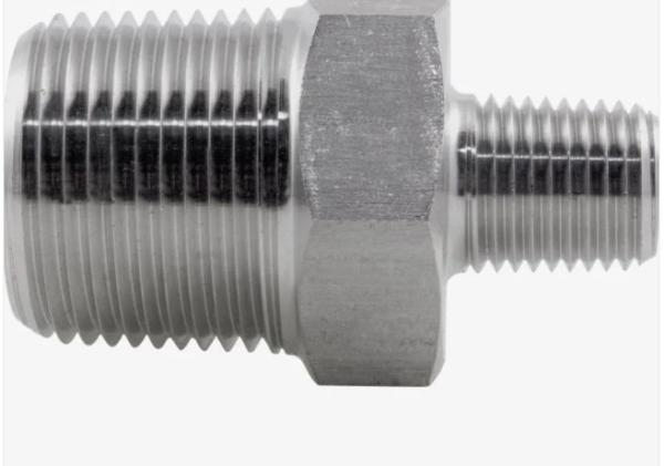304 316L rosquearam os encaixes que de tubulação de aço inoxidável o homem encanta o redutor do bocal