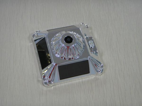 Silver / Golden Lotus Solar Display Stand Rotating 360 Degrees For Advertising