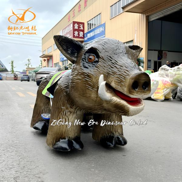 Scooter de paseo de dinosaurio eléctrico de entretenimiento con sensor infrarrojo para centros comerciales, capacidad de 100 kg