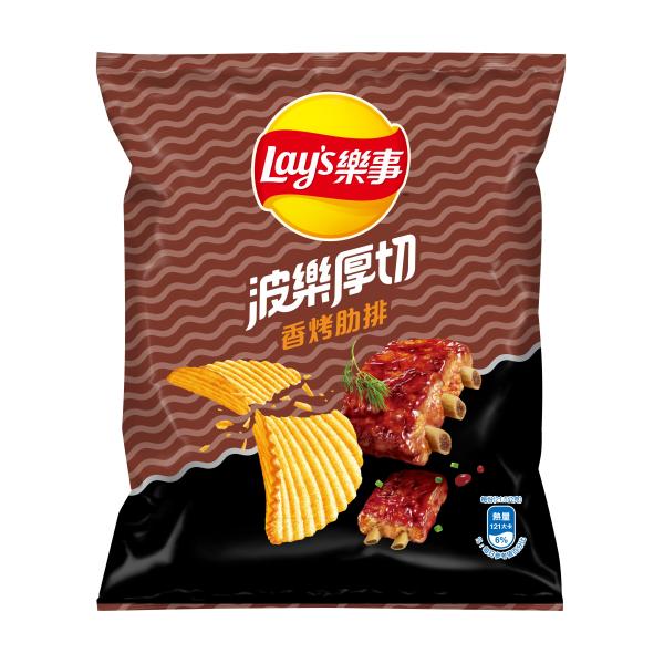 Lays Crisp Pork Ribs Potato Chips - Bulk 34g - Elevate Your Wholesale Snack Collection- Asian Food Wholesale