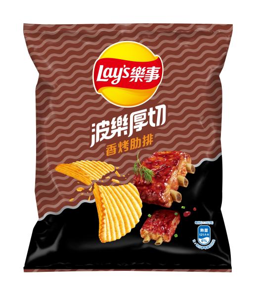 Lays Crisp Pork Ribs Potato Chips - Bulk 34g - Elevate Your Wholesale Snack Collection- Asian Food Wholesale