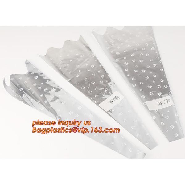 Home decoration professional supply flower bouquets sleeves,plastic flower bag