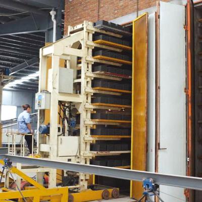 Carga do tijolo da máquina do ajuste do tijolo 50KW e sistema ocos do descarregamento
