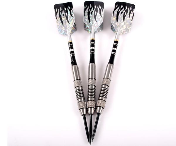 Color Coated Steel Tip Tungsten Darts With Shafts Flights