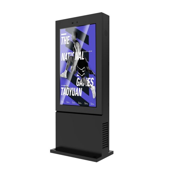 MJK 32 Inch Outdoor Digital Signage Kiosk with High Brightness LCD IP65 Rated Touch Screen for Elevator Use