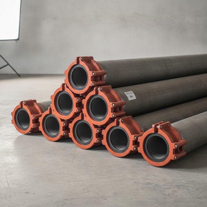 DN125 3m High Wear-resistant Concrete Pump Pipe for Schwing Pump Systems