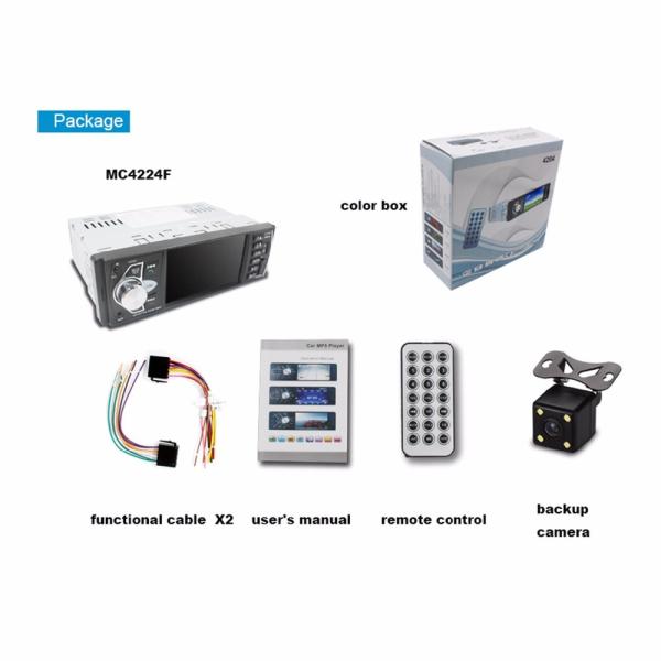 1GB 1 Din Touch Screen Car Stereo With Car FM USB SD BT RDS Radio