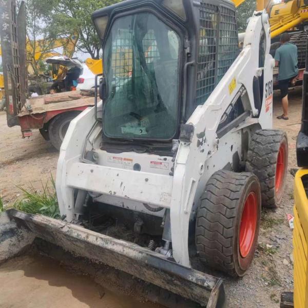 Turbocharged Used Skid Steer Loader Bob S160 High Speed 19.8m/h 44.9KW