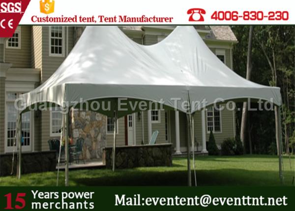 Adjustable Heavy Duty Tents White , High Peak Pole Tent For Large event party, hotel