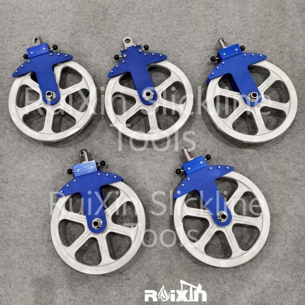 Polea de heno para cable de 16 pulgadas, carga segura para línea de cable, equipo de control de presión