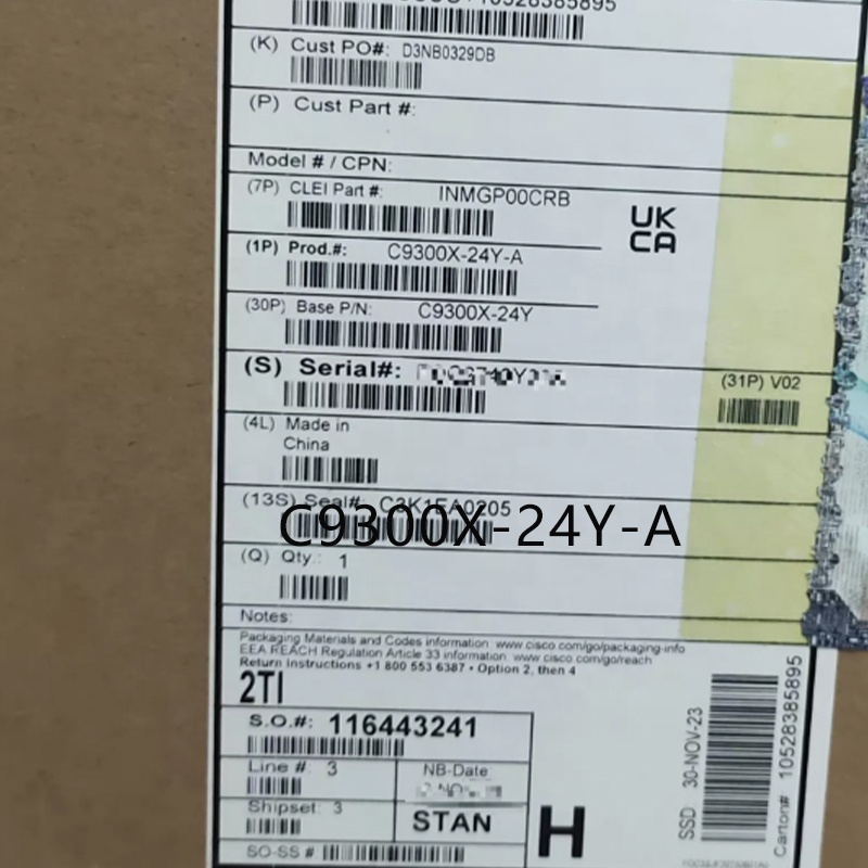 C9300X-24Y-A Series Expandable Three layer Core Switch 24 port Gigabit Optical Port Uplink