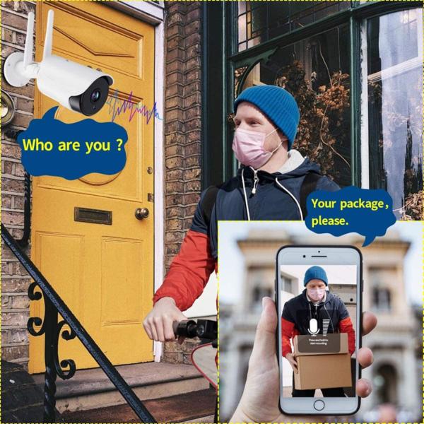 Surveillance Camera Waterproof Bullet Outdoor Camera 1080P with Night Version IP66(AK8641)