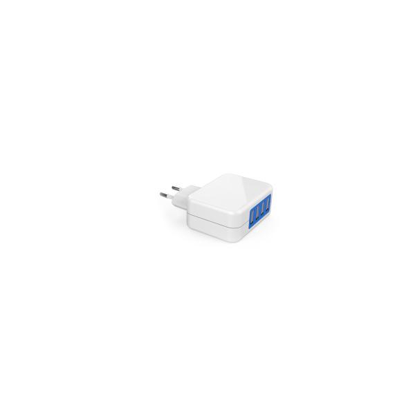 4 Port ErP 5V4.8A European USB Travel Charger Fireproof PC