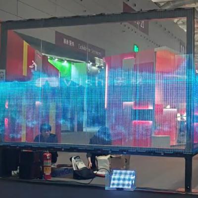 High Quality RGB Full Color Glass Indoor / Outdoor Led Screen P10-P50 Transparent Led Displays