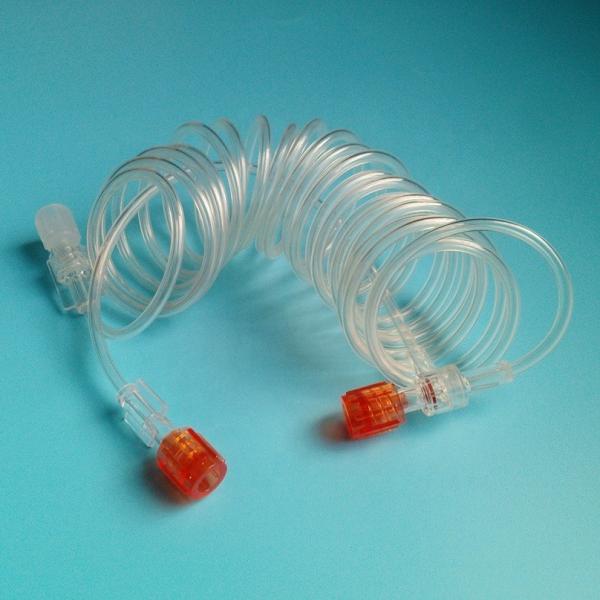 Pyrogen Free Medical Extension Tube IV Extension Tubing Set With Dual Check Valve