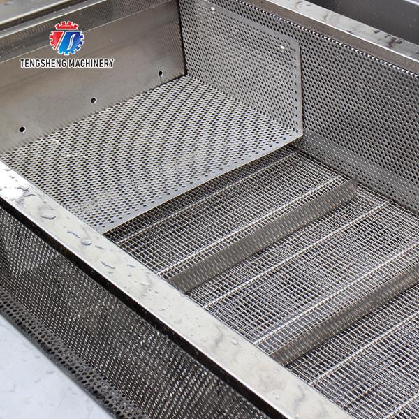 2.6KW Fruit and vegetable cleaning and processing equipment automatic washing machine conveyor belt bubble cleaning mach