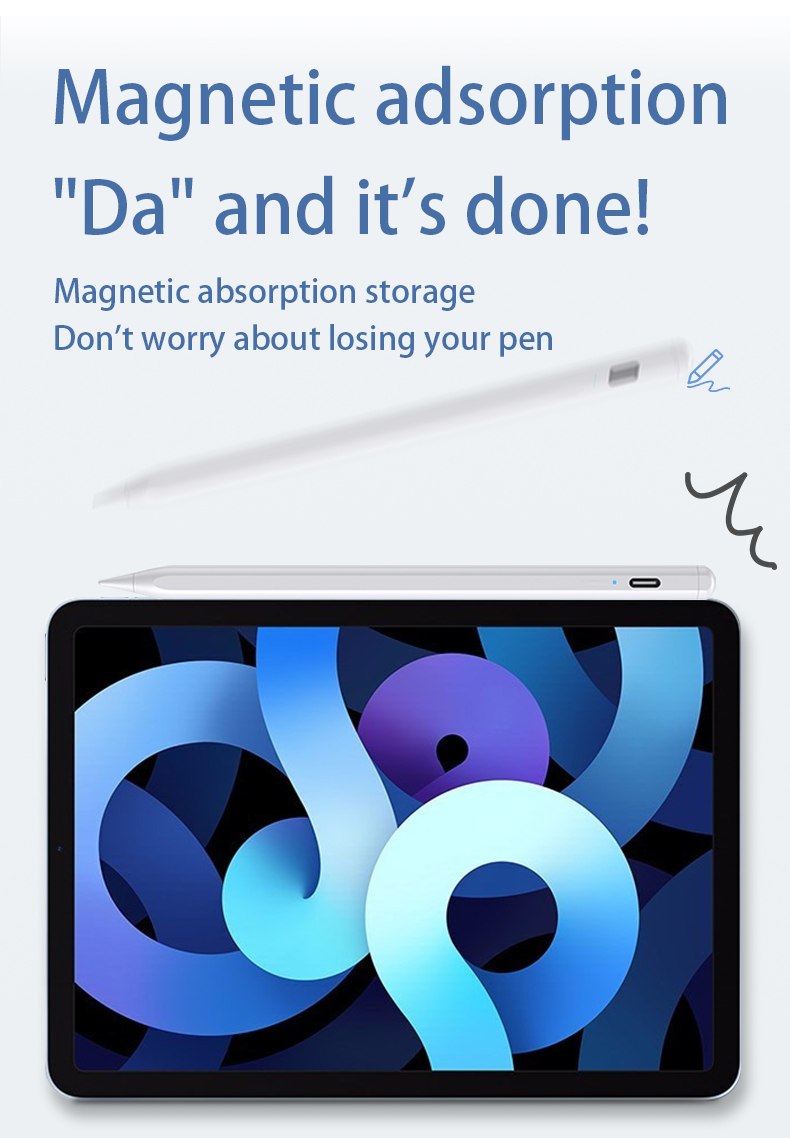 Custom features support Bluetooth connection 30min full charging Capacitive stylus Pencil for iPad 2018 and later