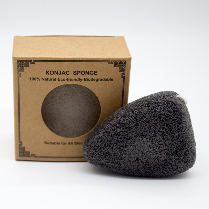 Подгонянная губка бамбукового угля Konjac
