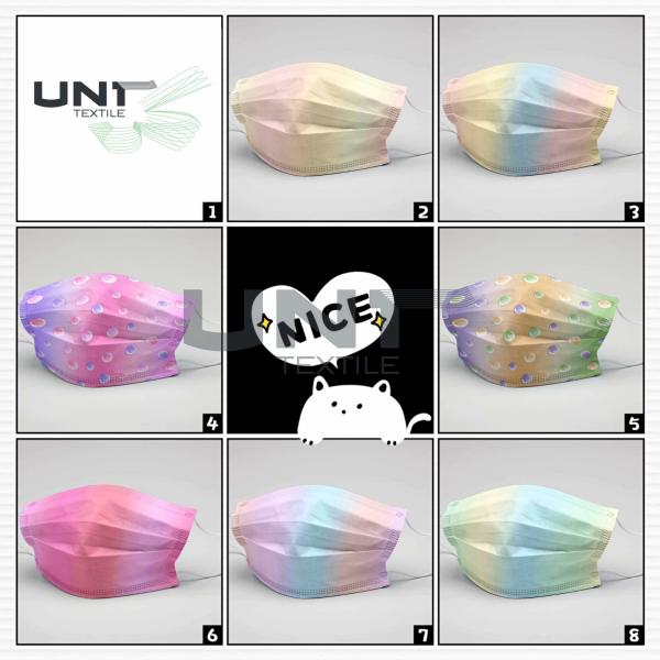 Противобактериологическая напечатанная ткань PP Spunbond не сплетенная для маски