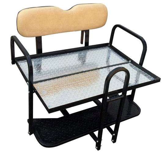 Golf Cart Rear Flip Seat Kit Flip Back Seat Material
