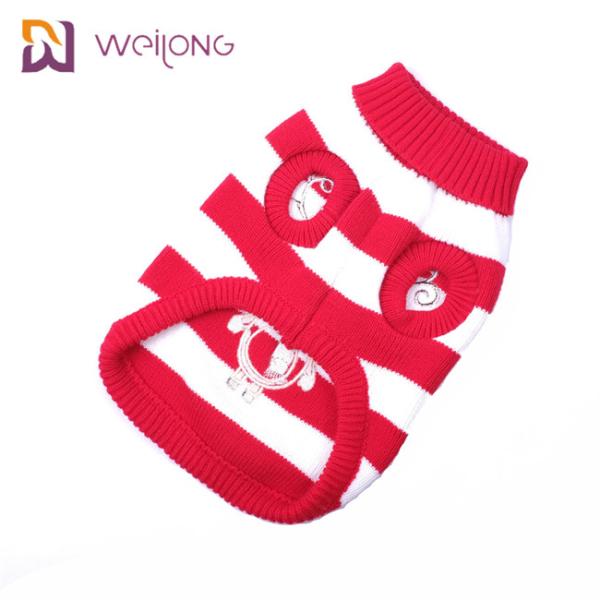 Вышитый кабель заплаты классический вяжет обмундирования щенка девушки пальто прыгуна собаки