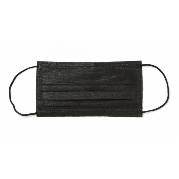 Wholesale Level 3 Disposable Medical Masks Hospital PPE Headwear Epidemic Response Influenza Black Face Mask Maker Haixin Health