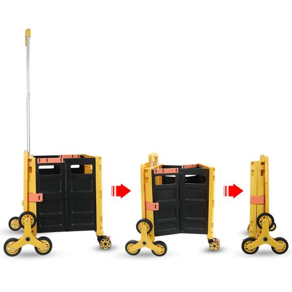 Багаж супермаркета вагонетки корзины лестниц подъема пластиковый располагаясь лагерем с крышкой