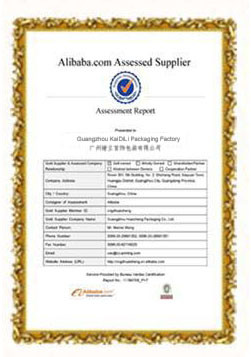 Guangzhou KAIDILI Jewelry Packaging Factory Certifications