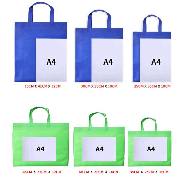 Customized Color Non Woven Reusable Shopping Tote Bag for Eco-Friendly Buyers