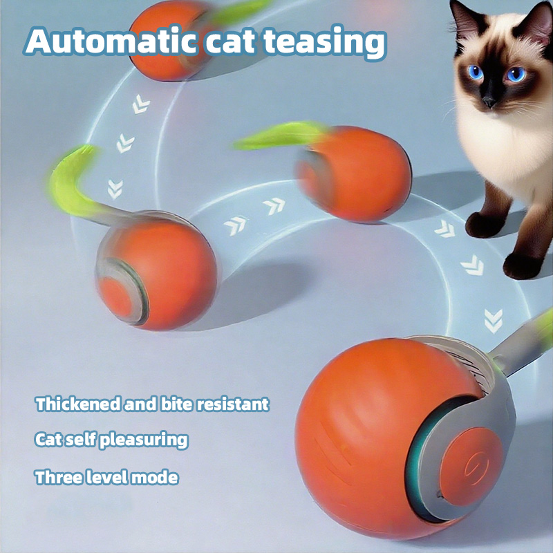 Eco-friendly Electric Rolling Cat Toy 2.0 Cat Toy Pet Automatic Fast Ball Rolling Electric Cat Ball Modern Dog Sports Style