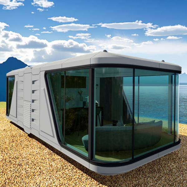 Modern Stylish Capsule House Hotel With Balcony Expandable Portable Luxury Mobile House