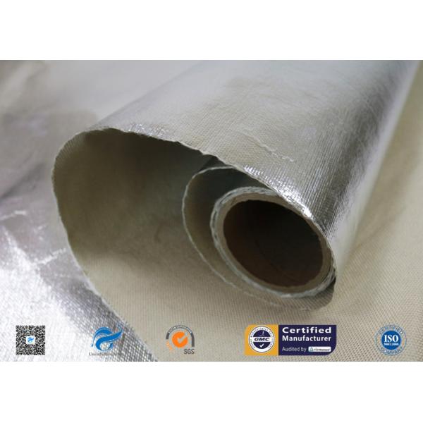0.45 Mm Aluminum Foil Laminated Fiberglass Fabric For Fireproof