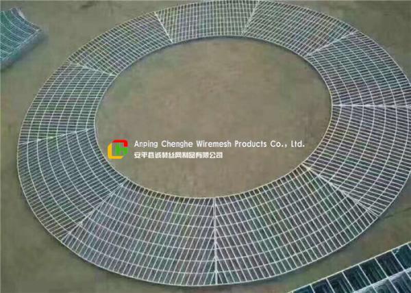 Paper Mill Floor Mesh Grating , Serrated Galvanised Steel Mesh Flooring 