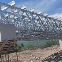 Steel Temporary Pedestrian Bridge Modular Steel Bridges 1.5m 2.134m Panel Height