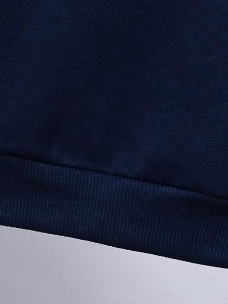 Kid Pullover Long Sleeves Hoodies With Ribbed Cuffs And Kangaroo Pocket