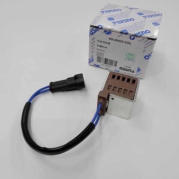 bobina 24VDC da válvula de solenoide 41B0141 para a máquina escavadora XG815 de XGMA