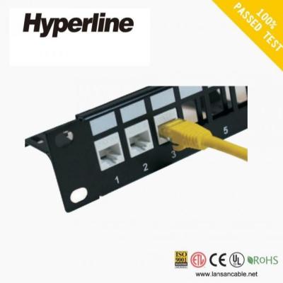 PBT GF Ethernet Cable Assembly FTP Keystone Jack 24 Port ETL Cat6 Patch Panel