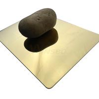 revêtement superbe d'or de titane de la feuille 316 d'acier inoxydable de miroir de 1250mm