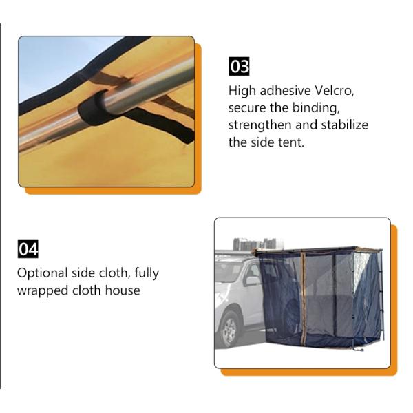 270-Degree Freestanding Awning Premier Design Made in with LED and Aluminium Shell